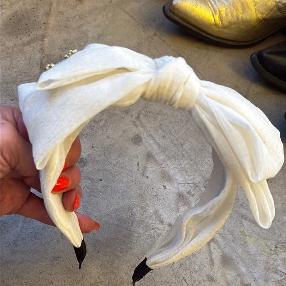 Chanel Beige Headband with Logo - Picture 5 of 5